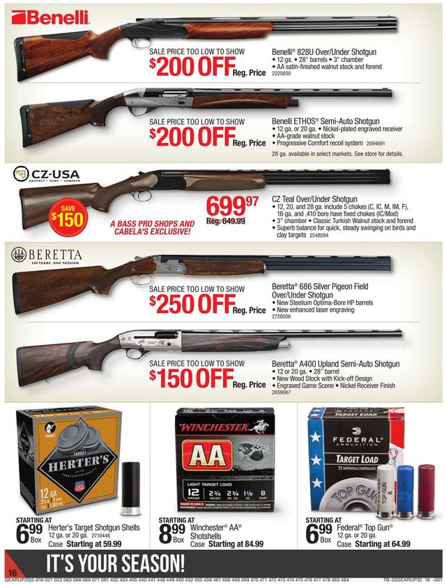 Cabela's Ad from 09/10/2020