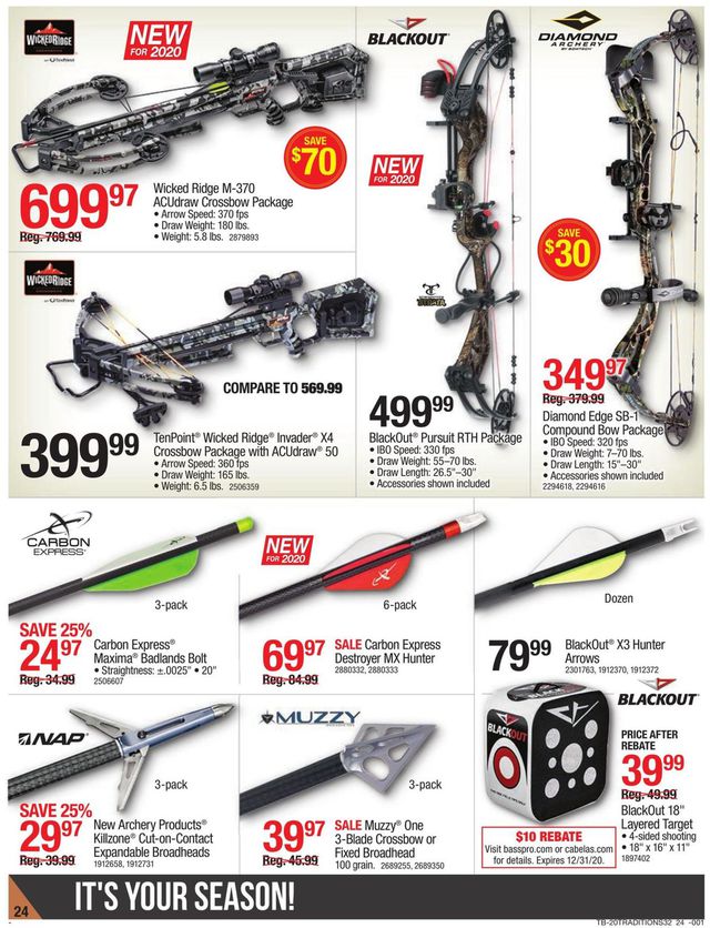 Cabela's Ad from 09/24/2020