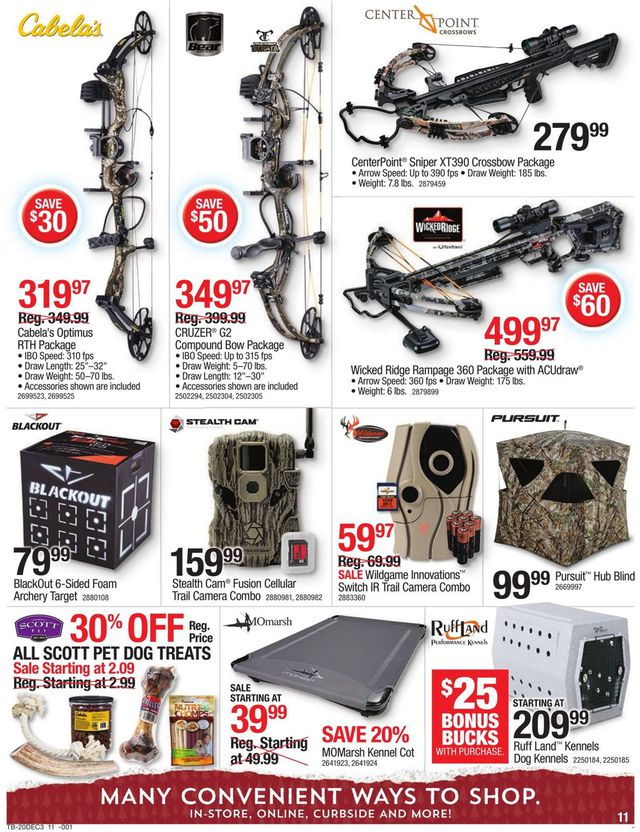 Cabela's Ad from 12/17/2020