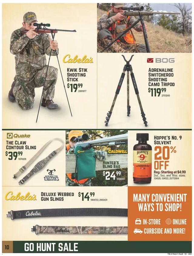 Cabela's Ad from 10/21/2021
