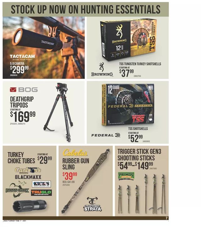 Cabela's Ad from 04/07/2022