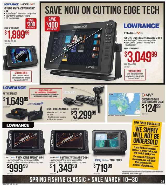 Cabela's Ad from 03/10/2022