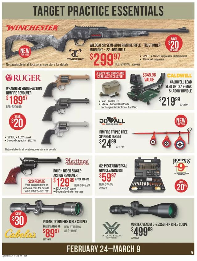Cabela's Ad from 02/24/2022