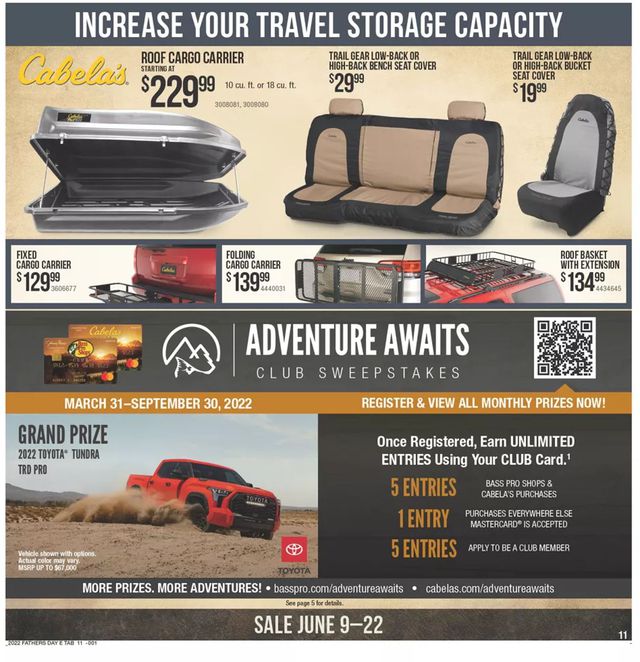 Cabela's Ad from 06/09/2022
