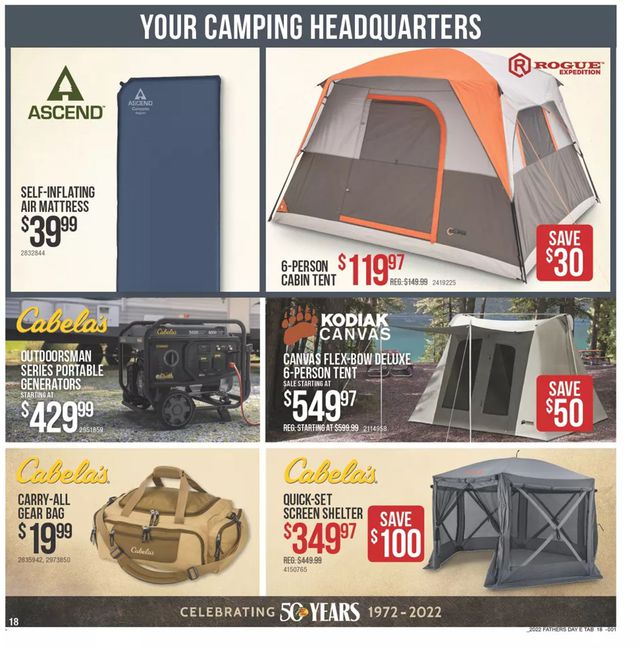 Cabela's Ad from 06/09/2022