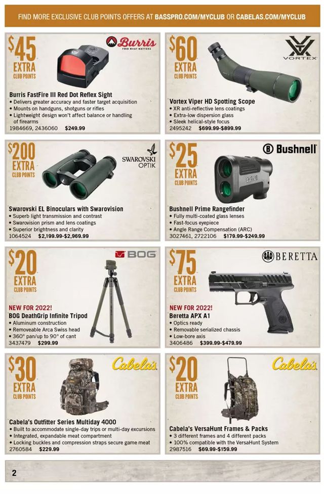 Cabela's Ad from 07/01/2022