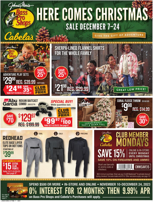Cabela's Ad from 12/07/2023
