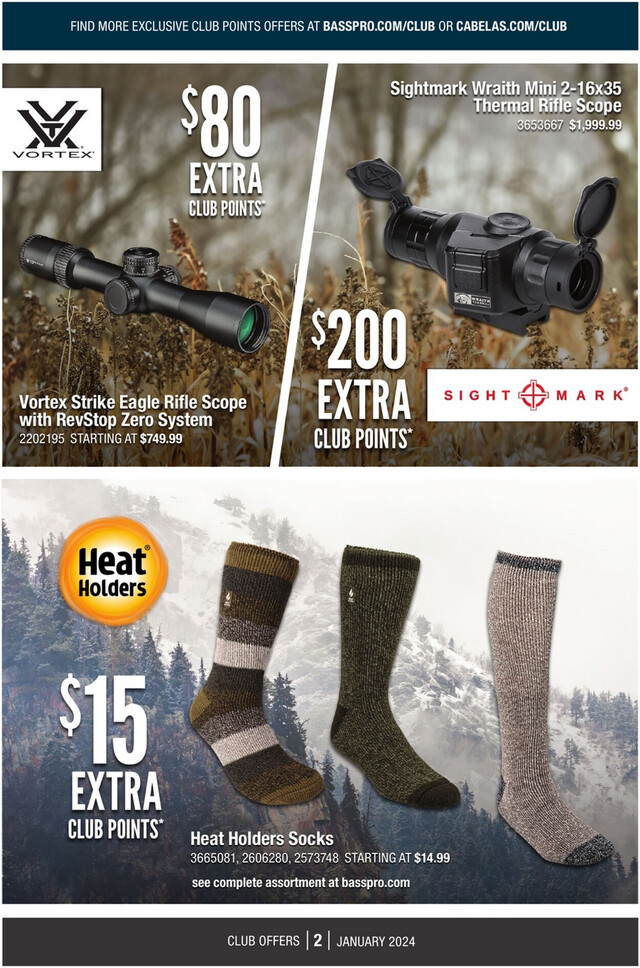 Cabela's Ad from 01/01/2024