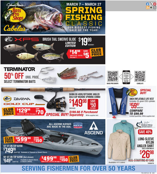 Cabela's Ad from 03/07/2024
