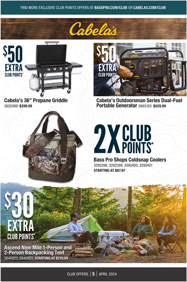 Cabela's Ad from 04/01/2024