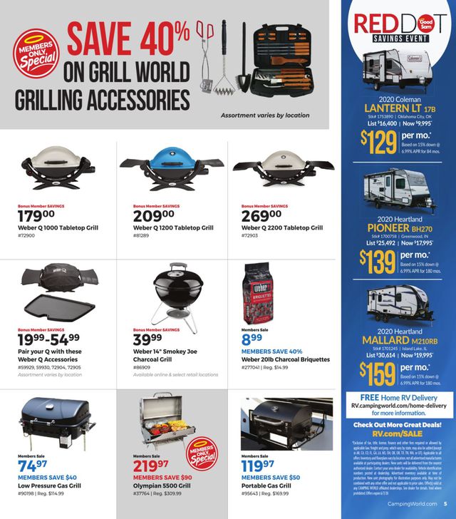 Camping World Ad from 05/11/2020