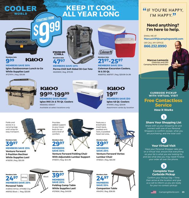 Camping World Ad from 09/28/2020