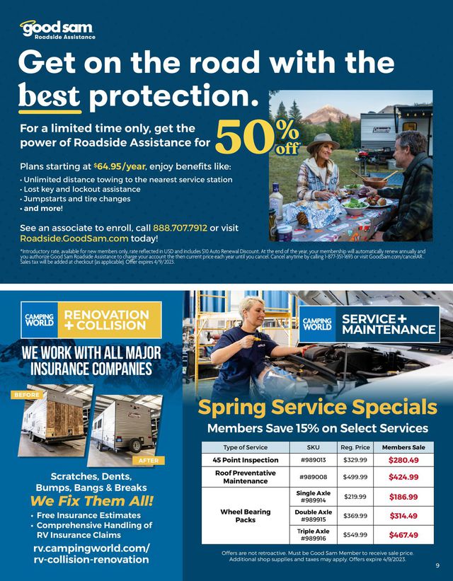 Camping World Ad from 03/16/2023