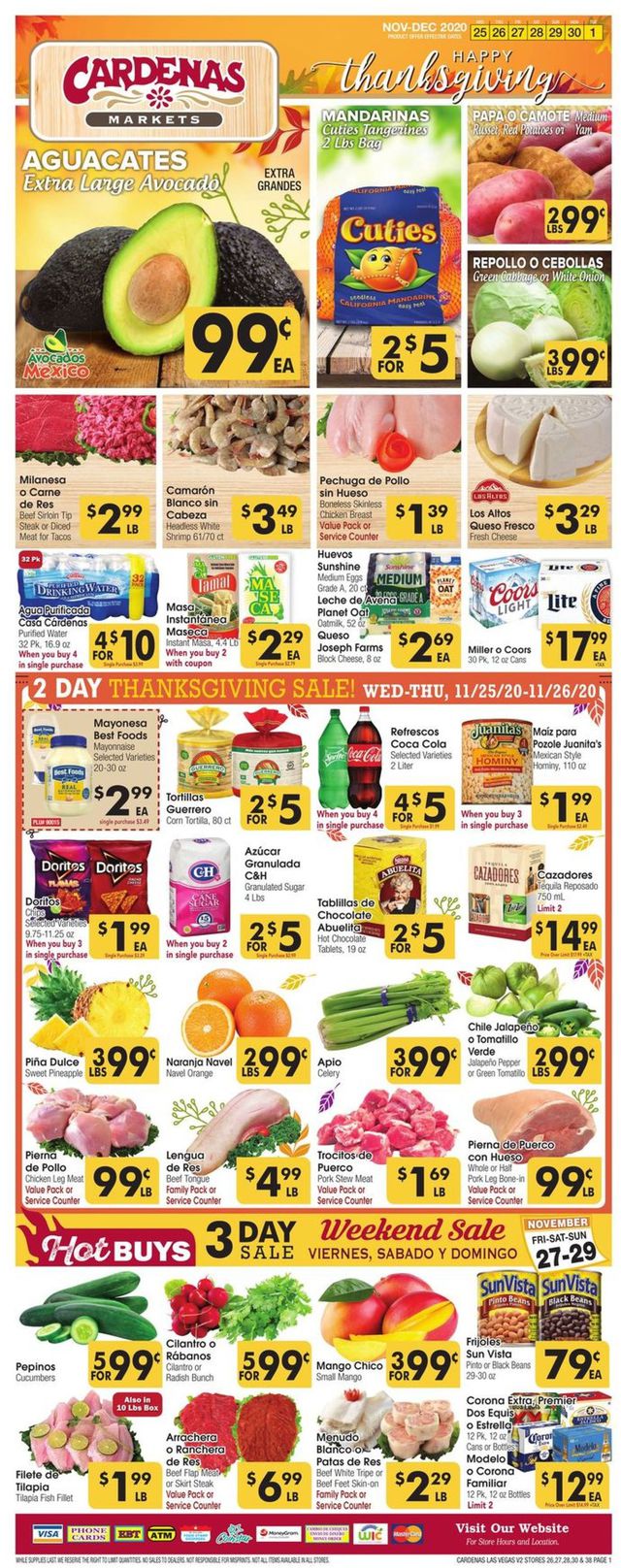 Cardenas Ad from 11/25/2020