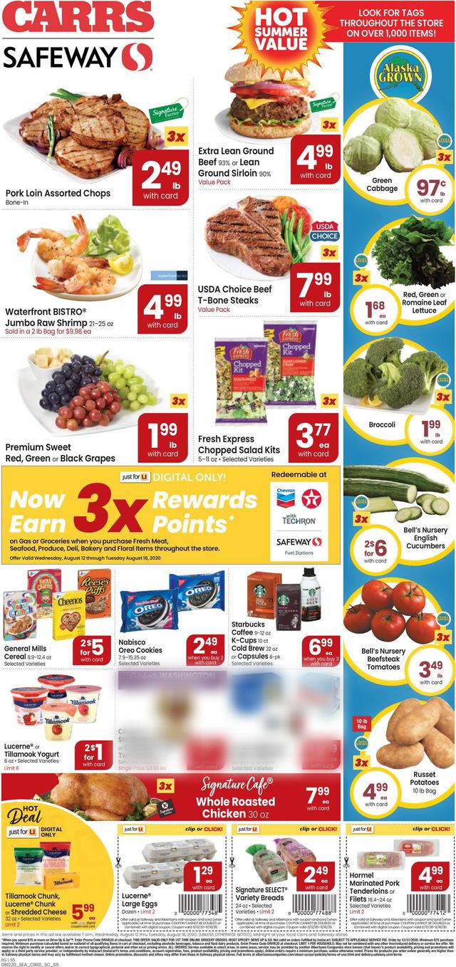 Carrs Ad from 08/12/2020
