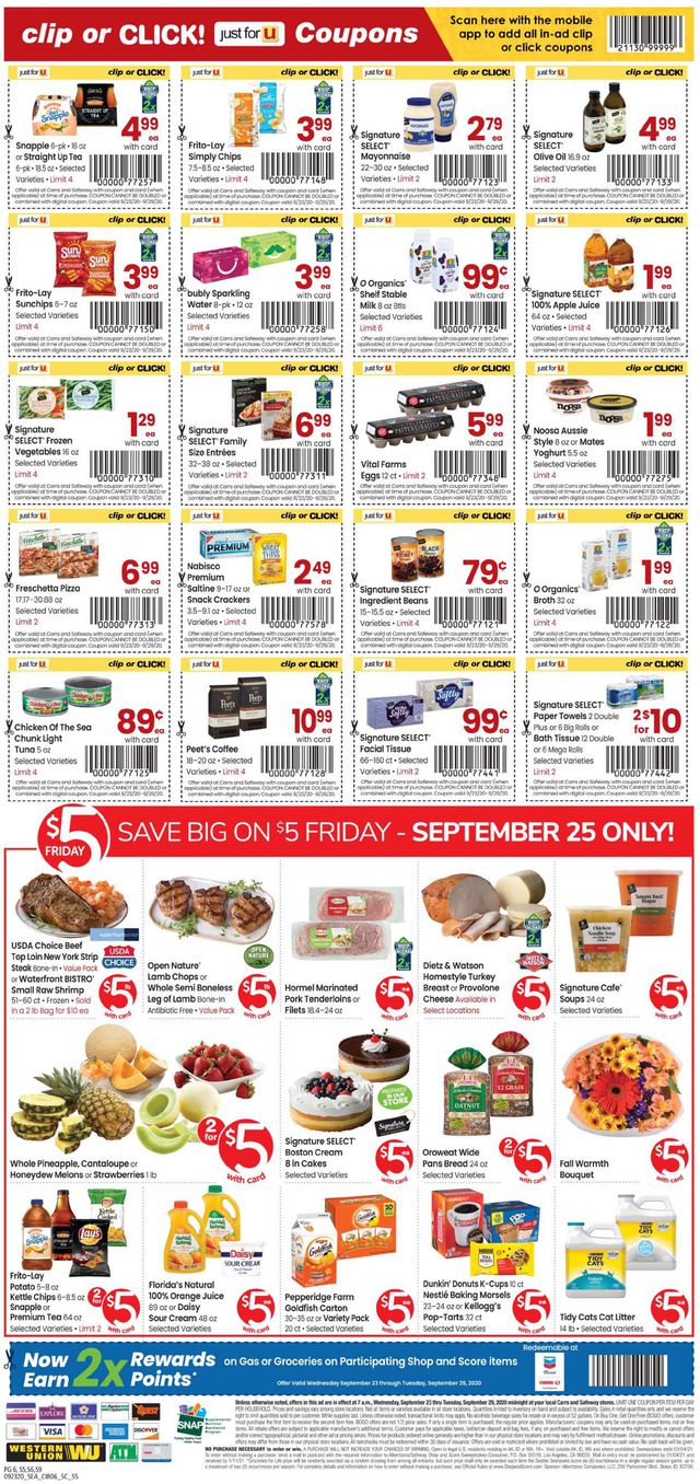 Carrs Ad from 09/23/2020