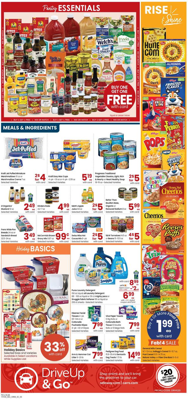 Carrs Ad from 11/11/2020