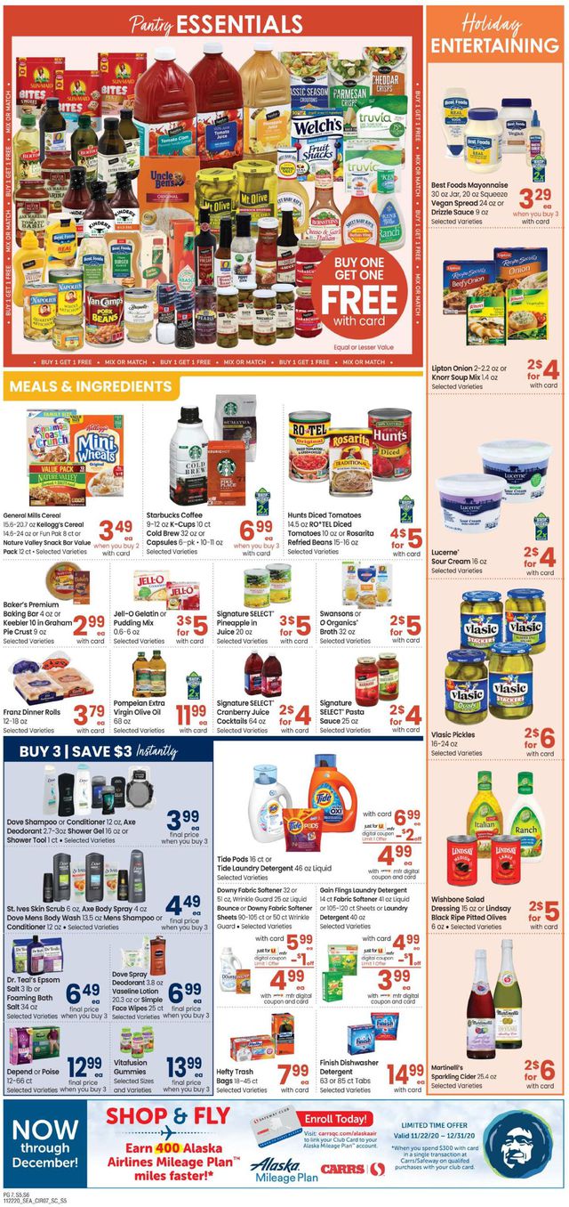 Carrs Ad from 11/22/2020