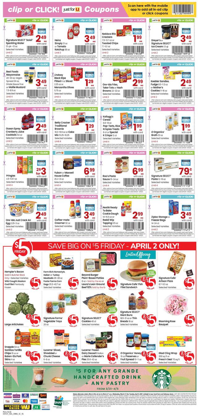 Carrs Ad from 03/31/2021