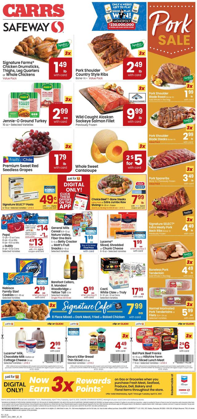 Carrs Ad from 04/07/2021