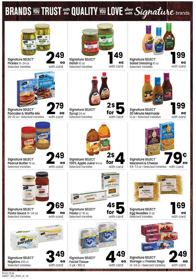 Carrs Ad from 04/26/2021