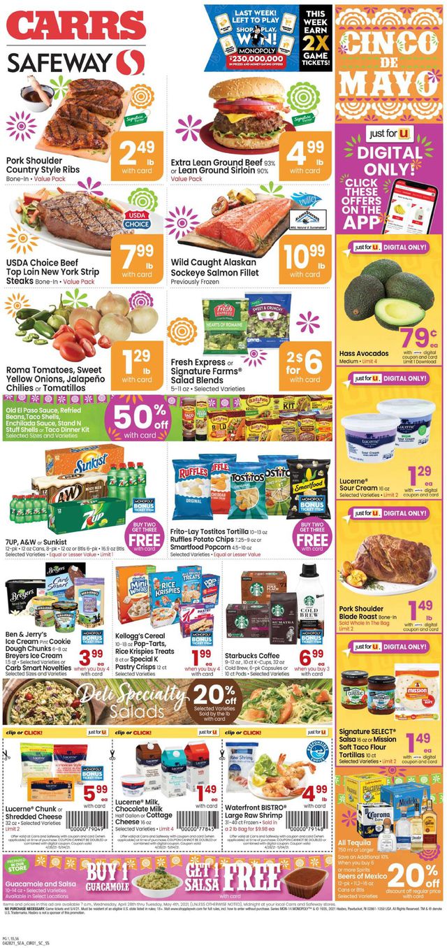 Carrs Ad from 04/28/2021