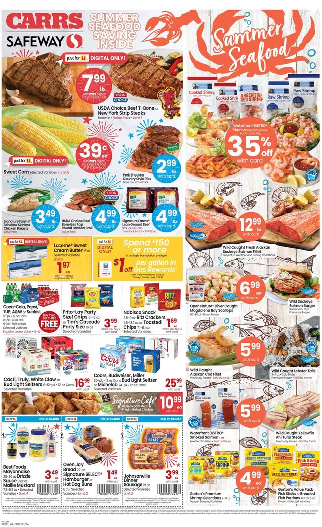 Carrs Ad from 06/30/2021