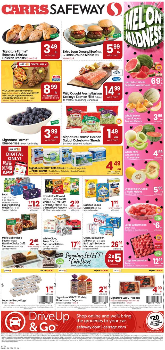 Carrs Ad from 08/04/2021