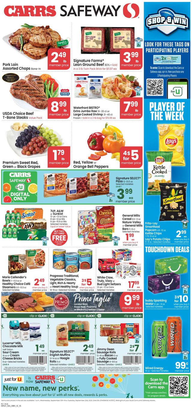 Carrs Ad from 09/15/2021