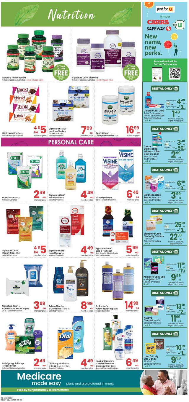 Carrs Ad from 11/10/2021
