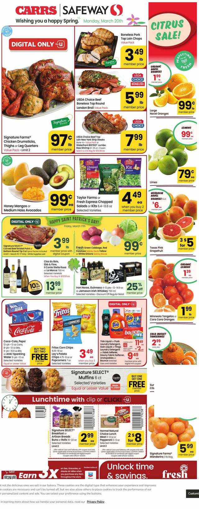 Carrs Ad from 03/15/2023