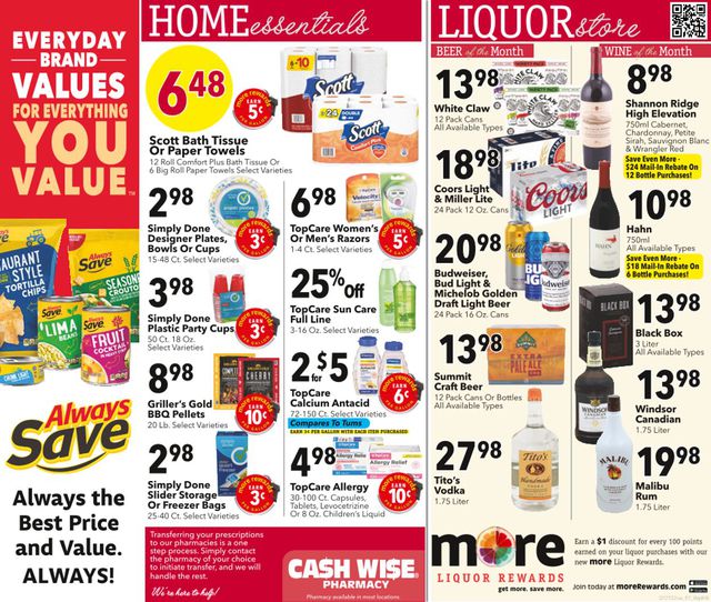 Cash Wise Ad from 07/28/2022