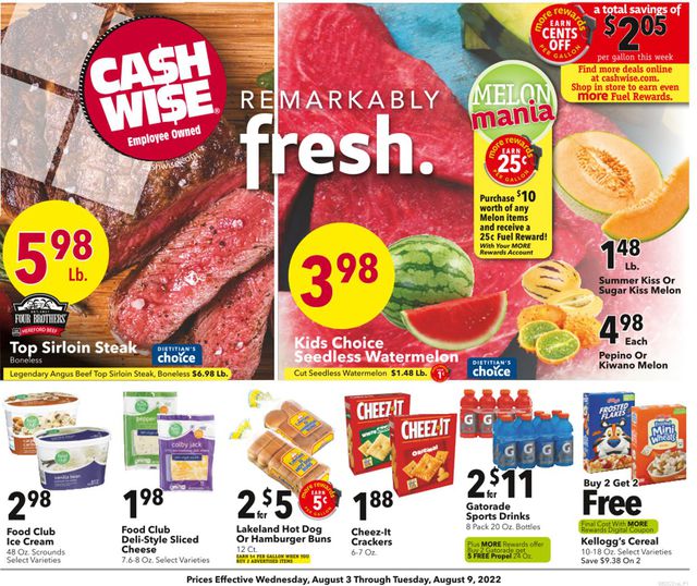 Cash Wise Ad from 08/03/2022