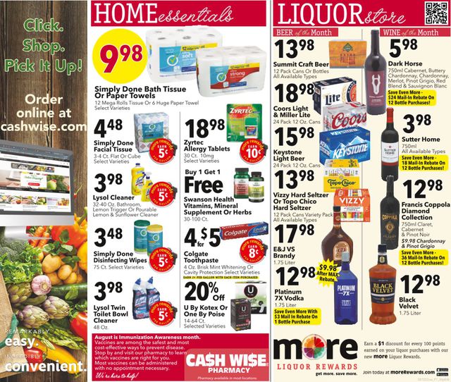 Cash Wise Ad from 08/10/2022