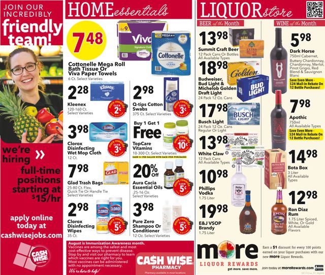 Cash Wise Ad from 08/18/2022