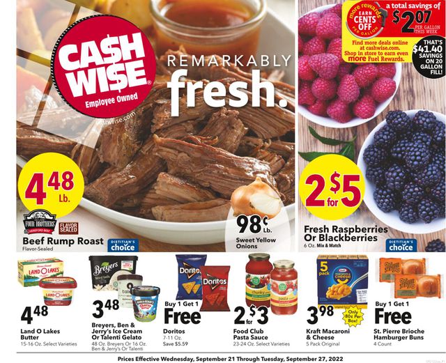 Cash Wise Ad from 09/22/2022