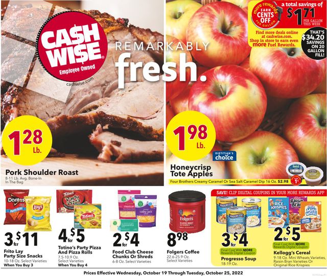 Cash Wise Ad from 10/19/2022