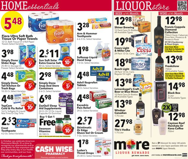 Cash Wise Ad from 10/26/2022