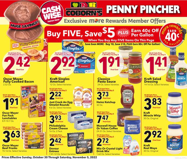 Cash Wise Ad from 10/30/2022