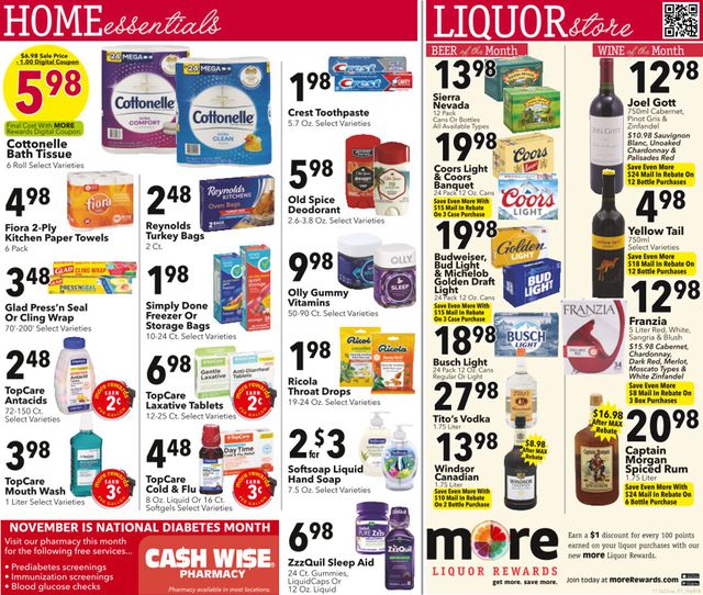 Cash Wise Ad from 11/17/2022