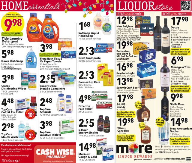 Cash Wise Ad from 12/15/2022