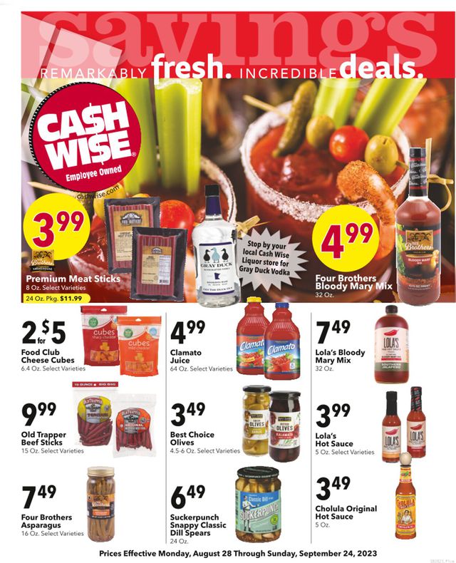 Cash Wise Ad from 08/29/2023