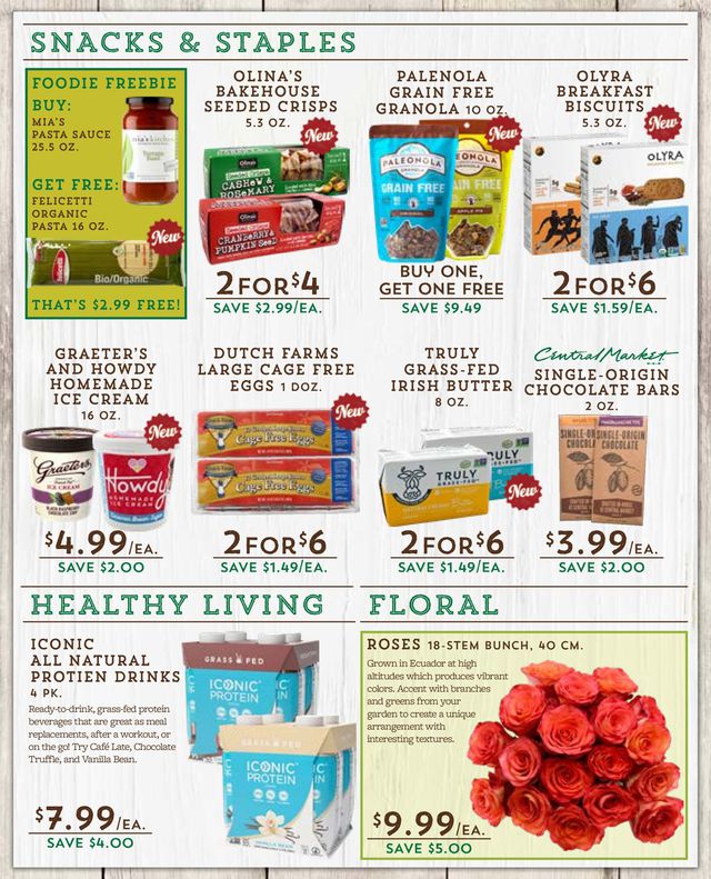 Central Market Ad from 11/06/2019