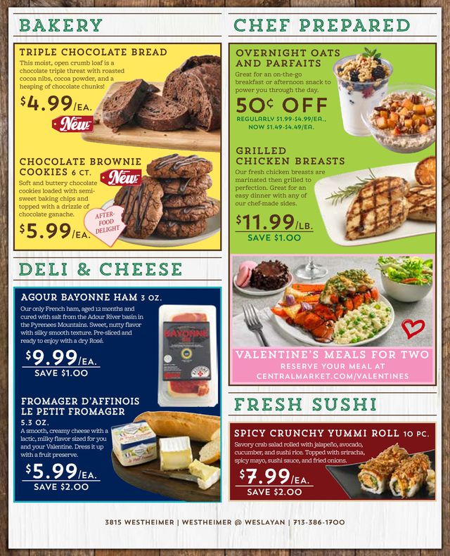 Central Market Ad from 02/05/2020