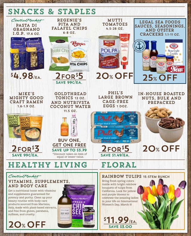 Central Market Ad from 03/04/2020