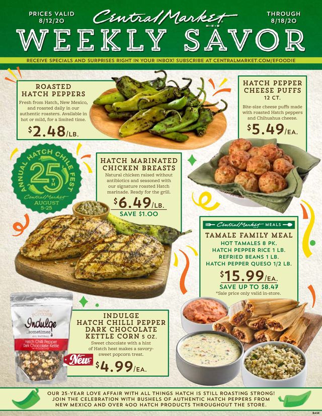 Central Market Ad from 08/12/2020