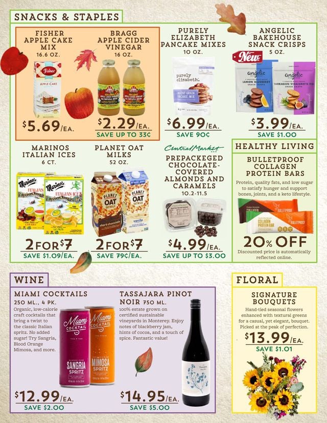 Central Market Ad from 10/21/2020