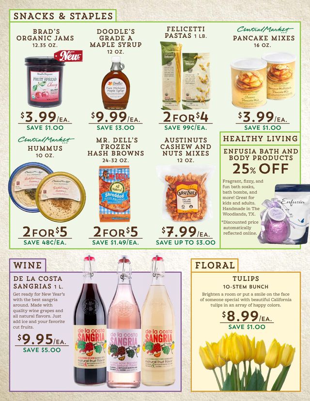 Central Market Ad from 12/26/2020