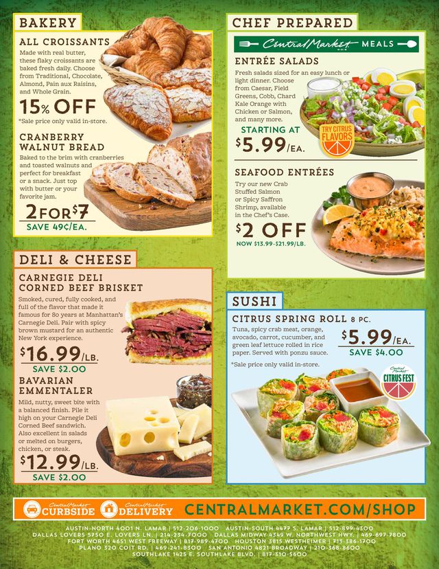 Central Market Ad from 01/20/2021