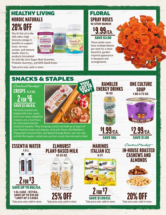 Central Market Ad from 07/28/2021